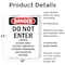 Signmission Do Not Enter Limited Access Area Danger Sign, Plastic, 18in W x 24in L, 2PK OS-2PACK-DS-P-1824-V-2134 - alternate 2